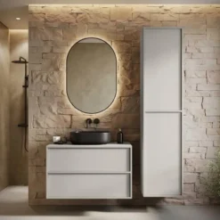 Badplaats Badkamerkast Mali 38 x 33 x 160 cm - beige