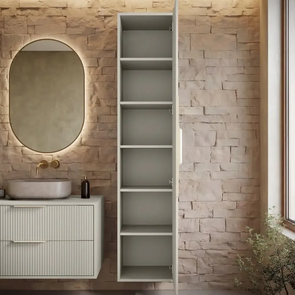 Badplaats Badkamerkast Rimini 38 x 33 x 170 cm - beige