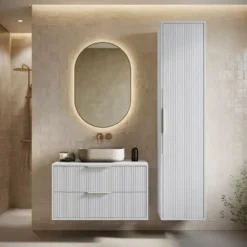 Badplaats Badkamerkast Rimini 38 x 33 x 170 cm - mat wit