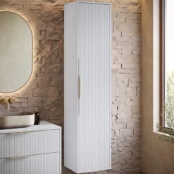 Badplaats Badkamerkast Rimini 38 x 33 x 170 cm - mat wit