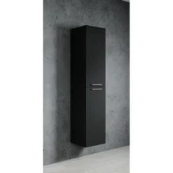 Badplaats Badkamerkast Venus 30 x 30 x 160 cm - mat zwart