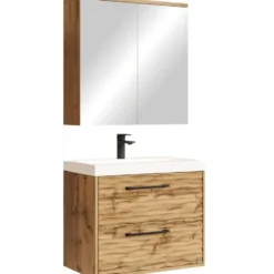 Badplaats Badkamermeubel Etna 01 60cm met spiegelkast - eiken