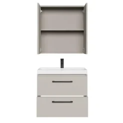 Badplaats Badkamermeubel Florence 01 60cm met spiegelkast - beige
