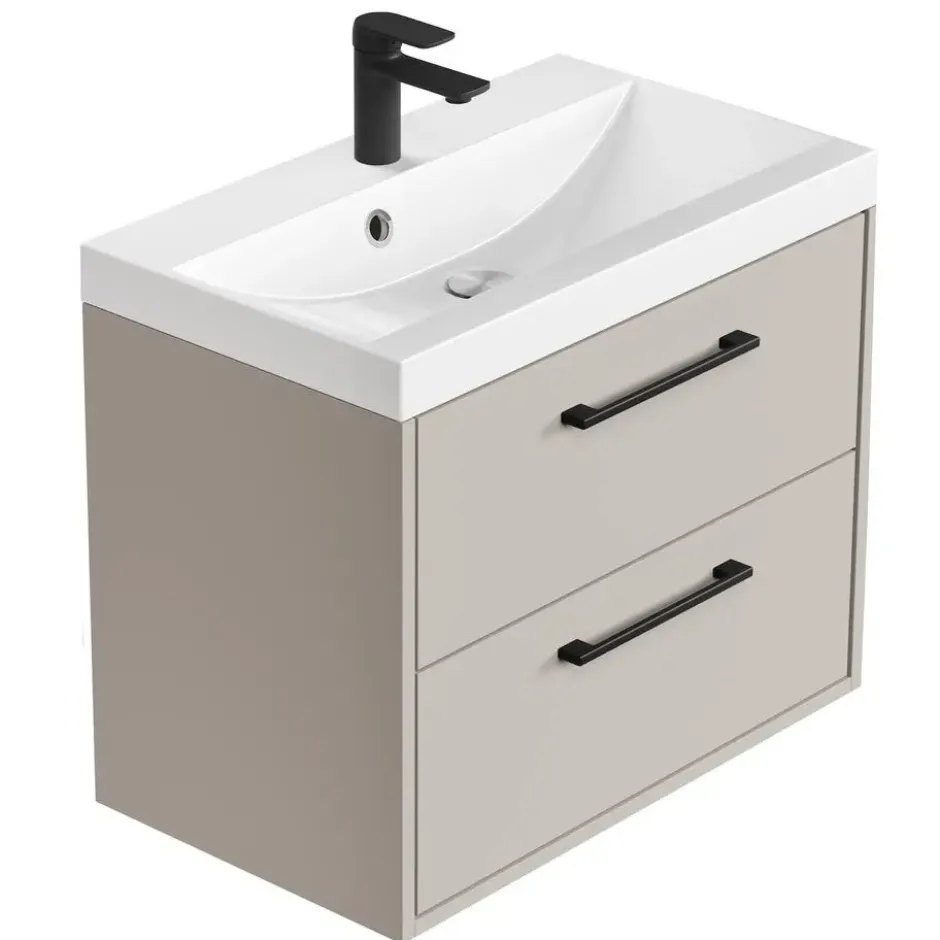 Badplaats Badkamermeubel Florence 01 60cm met wastafel - beige