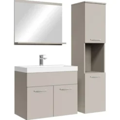 Badplaats Badkamermeubel Montreal 60cm complete set - beige