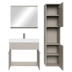 Badplaats Badkamermeubel Montreal 60cm complete set - beige