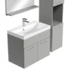 Badplaats Badkamermeubel Montreal 60cm complete set - mat grijs