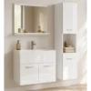 Badplaats Badkamermeubel Montreal 01 60cm met wastafel - hoogglans wit