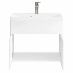 Badplaats Badkamermeubel Montreal 01 60cm met wastafel - hoogglans wit