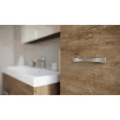 Badplaats Badkamermeubel Paso LED 80cm met spiegelkast - bruin eiken