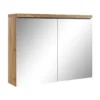 Badplaats Spiegelkast Paso LED 80 x 20 x 60 cm - eiken