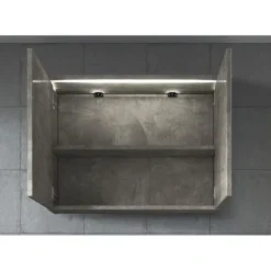 Badplaats Spiegelkast Paso LED 80 x 20 x 60 cm - grijs