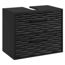 Badplaats Wastafelkast Etna 60 x 35 x 50 cm - mat zwart