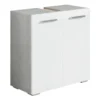 Badplaats Wastafelkast Jupiter 60 x 30 x 60 cm - grijs met wit
