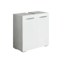 Badplaats Wastafelkast Jupiter 60 x 30 x 60 cm - grijs met wit