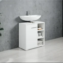 Badplaats Wastafelkast Neptunus 60 x 28 x 60 cm - wit
