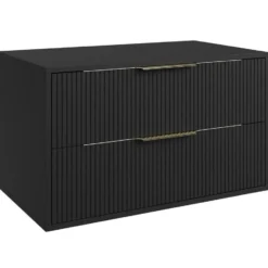 Badplaats Wastafelkast Rimini - 80 x 46 x 46 cm - mat zwart