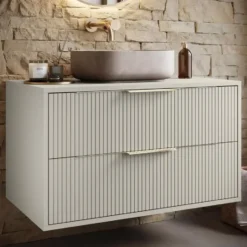 Badplaats Wastafelkast Rimini - 80 x 46 x 46 cm - beige