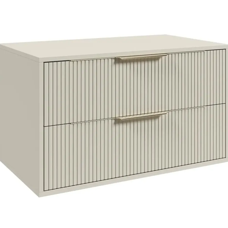 Badplaats Wastafelkast Rimini - 80 x 46 x 46 cm - beige