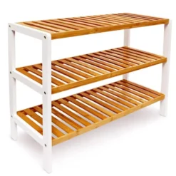 Bamboe schoenenrek 3 laags
