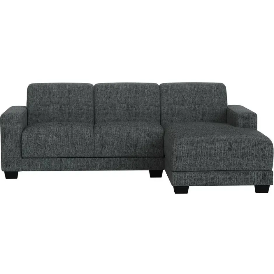Bank Aberdeen met chaise longue rechts - Kansas - grijs