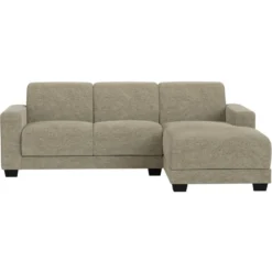 Bank Aberdeen met chaise longue rechts - Rebel - taupe