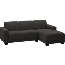 Bank Aberdeen met chaise longue rechts - Preston - antraciet