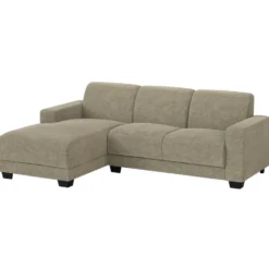 Bank Aberdeen met chaise longue links - Rebel - taupe