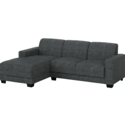 Bank Aberdeen met chaise longue links - Kansas - grijs