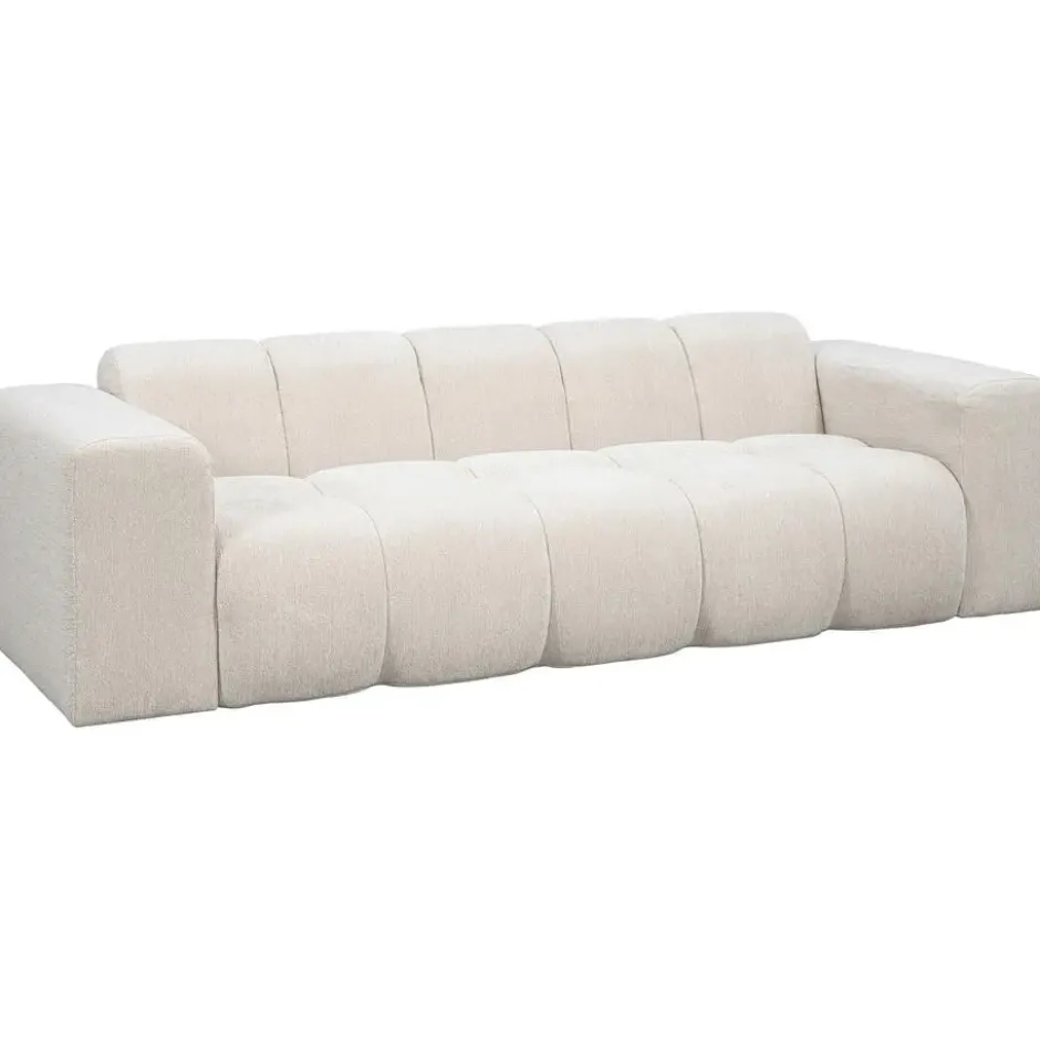 Bank Beau 3-zits - stof Raven - beige