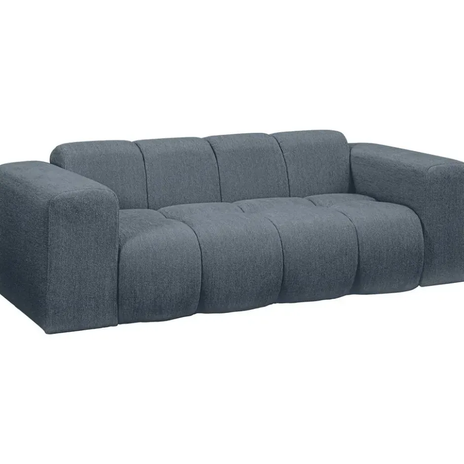 Bank Beau 2-zits - stof Raven - donkerblauw