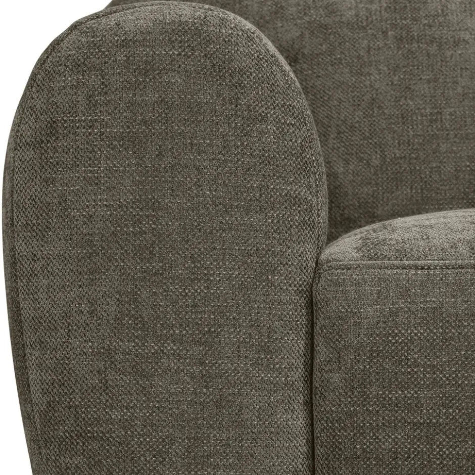 Bank Bibi 3-zits - stof Glory - mokka