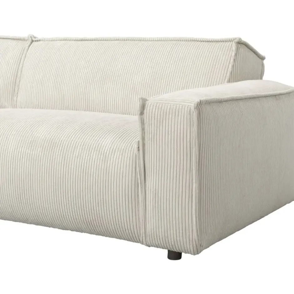 Bank Brooklyn met chaise longue links - Soop - crème