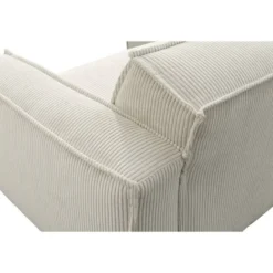 Bank Brooklyn met chaise longue links - Soop - crème