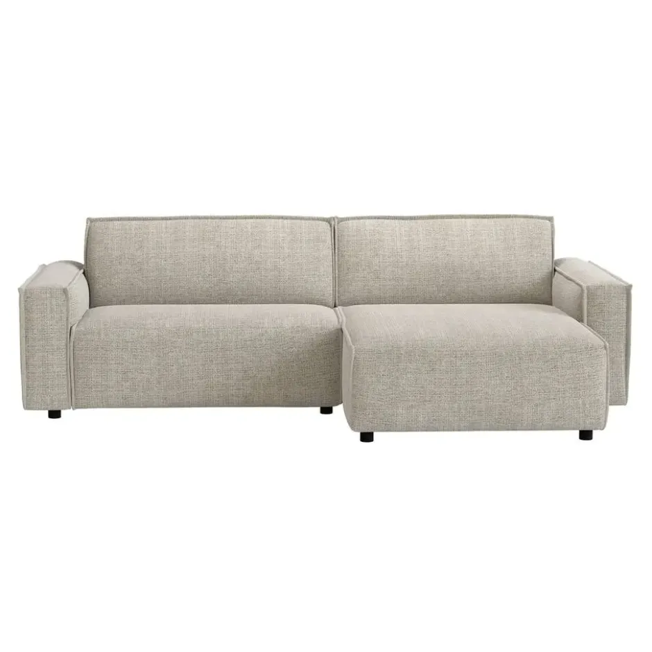 Bank Brooklyn met chaise longue rechts - Cyclamen - beige