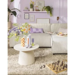 Bank Brooklyn met chaise longue rechts - Soop - crème