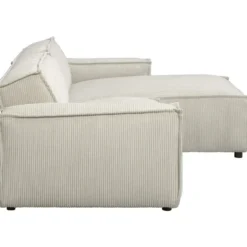 Bank Brooklyn met chaise longue rechts - Soop - crème