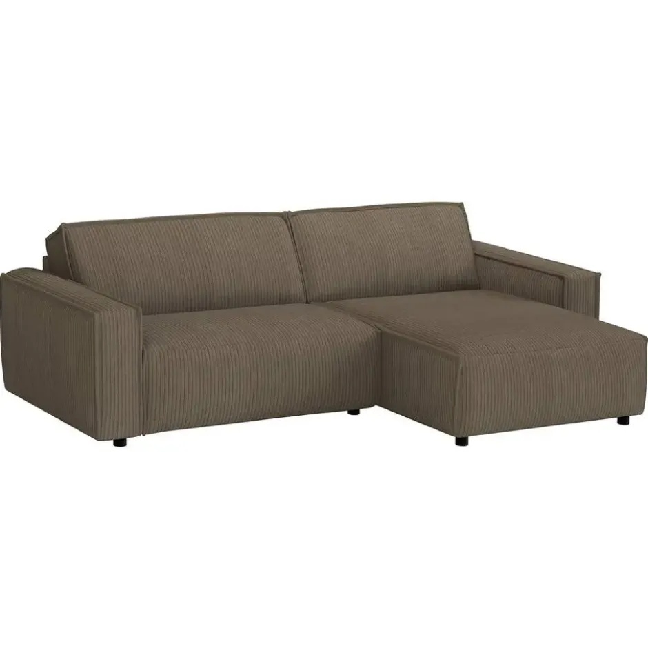 Bank Brooklyn met chaise longue rechts - Soop - taupe