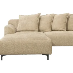 Bank Elsa met chaise longue links - stof Anthology - taupe