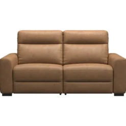 Bank James 3-zits - stof Supple - cognac
