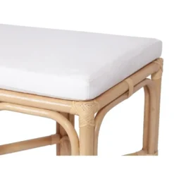 Bankje LUMANIO - 120 cmx42 cmx46 cm - Natuurlijk licht Rotan