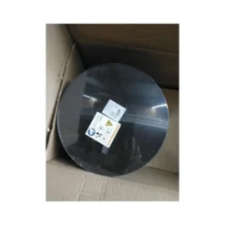 Barbecue emmer - zwart - rond - 33 x 24 cm