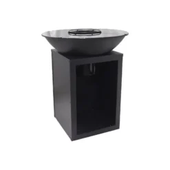 Barbecue IGNOS - 80 cmx80 cmx95 cm - Zwart Metaal