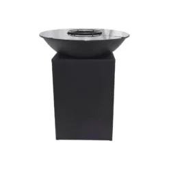 Barbecue IGNOS - 80 cmx80 cmx95 cm - Zwart Metaal