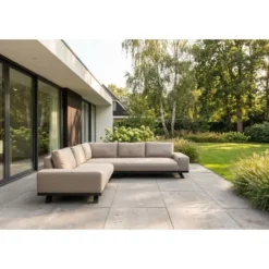 Barcelona hoekbank sunbrella loungeset - Taupe