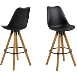 Barkruk Verdal - zwart (2 stuks)