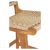 Barstoel Naturel Teak - 55x45x95cm - Derby