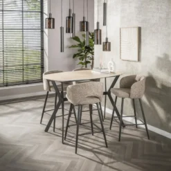 Bartafel Deens Ovaal Travertin - 140x75x90cm - Romano