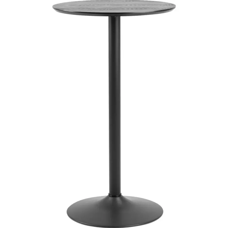 Bartafel Ivano - zwart - 105xØ60 cm