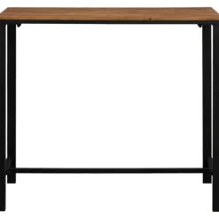 Bartafel Luuk - zwart/naturel - 120x60x105 cm